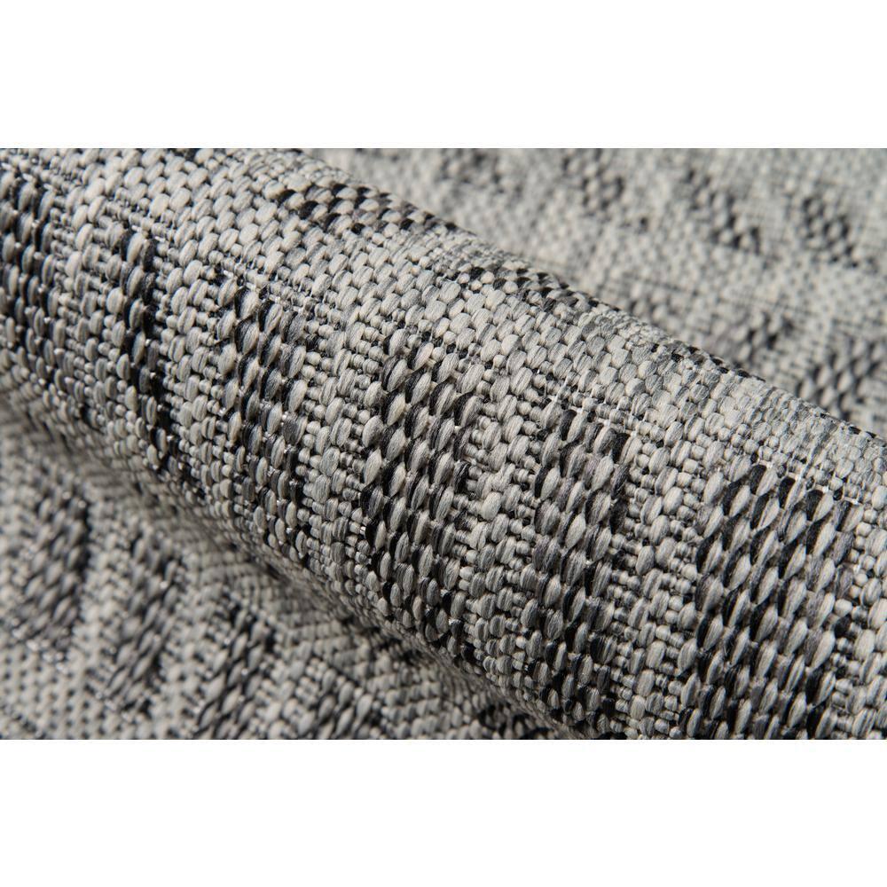 Novogratz by Momeni 3'11"x5'7" Villa Indoor/Outdoor Emilia Gray Area Rug: Modern Geometric, Quick Dry, All-Weather, Low Pile