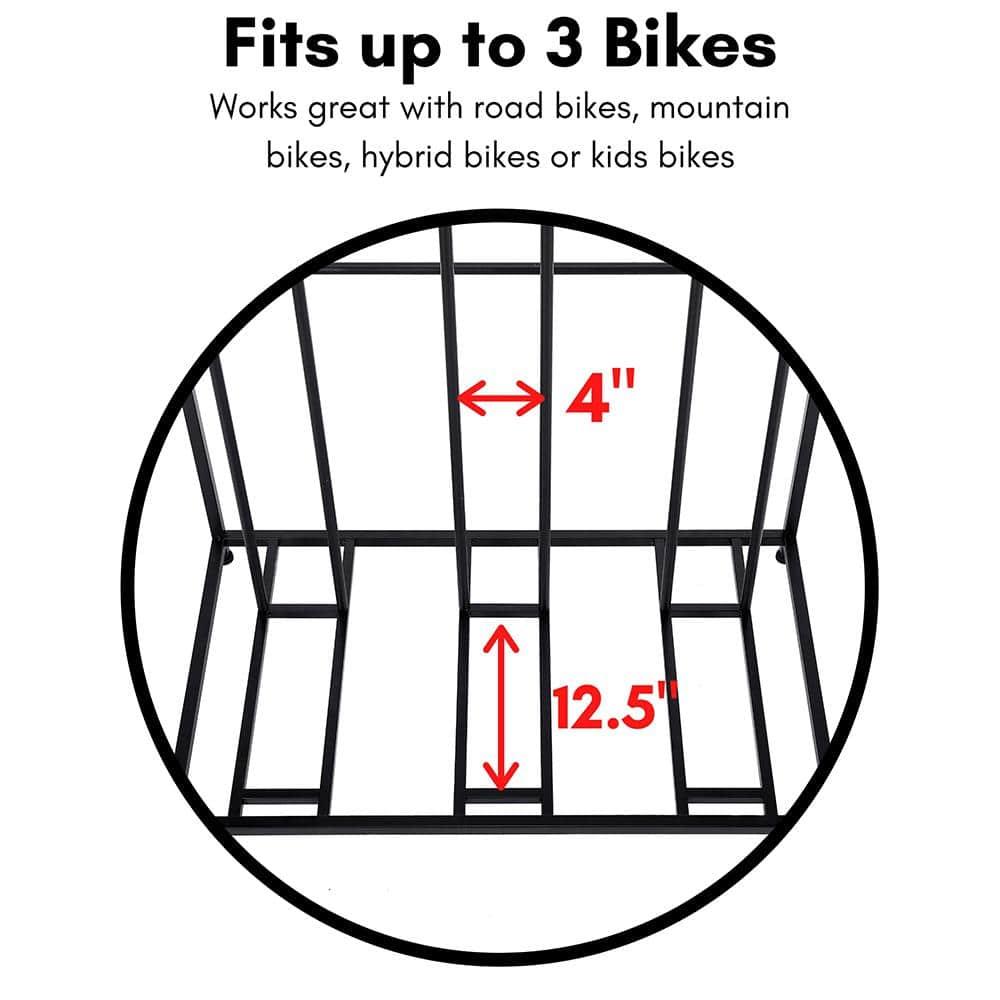 BirdRock Home Metal Freestanding Multi-Use Bike Rack 11275