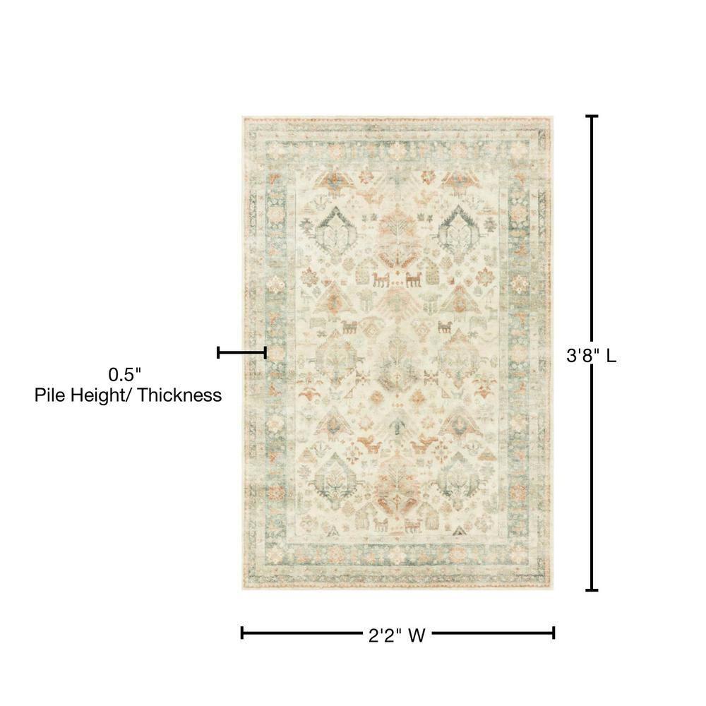 Loloi II Rosette Oriental Beige / Multi Area Rug