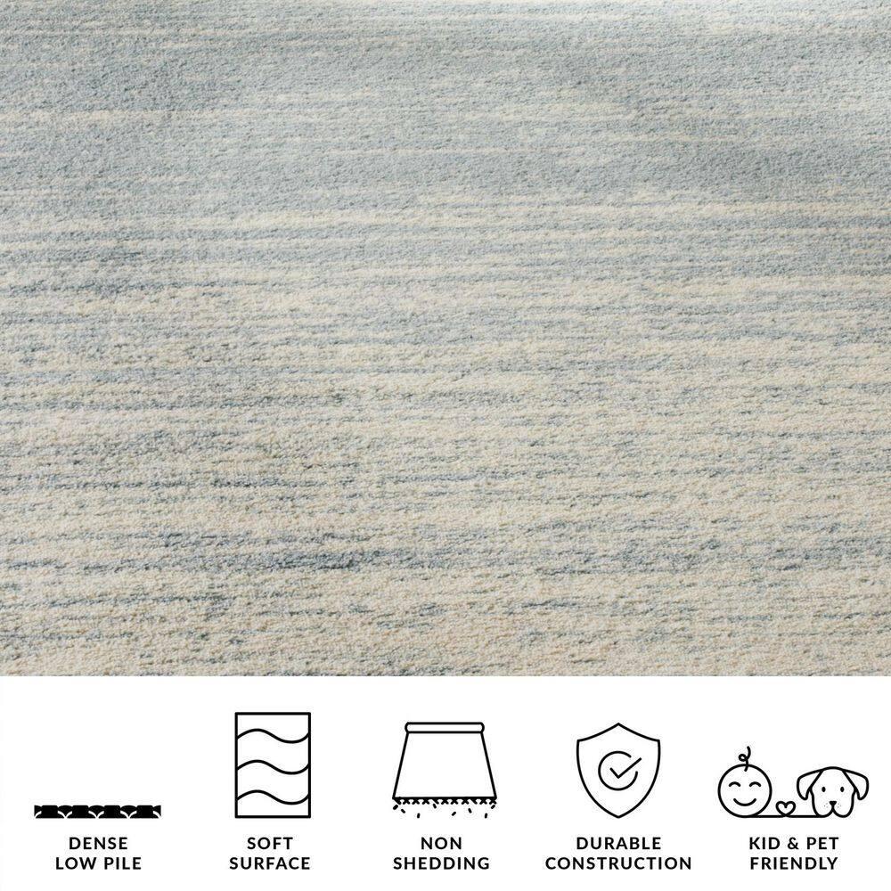 SAFAVIEH Adirondack Esmond Striped Area Rug, Slate/Cream, 10' x 14'