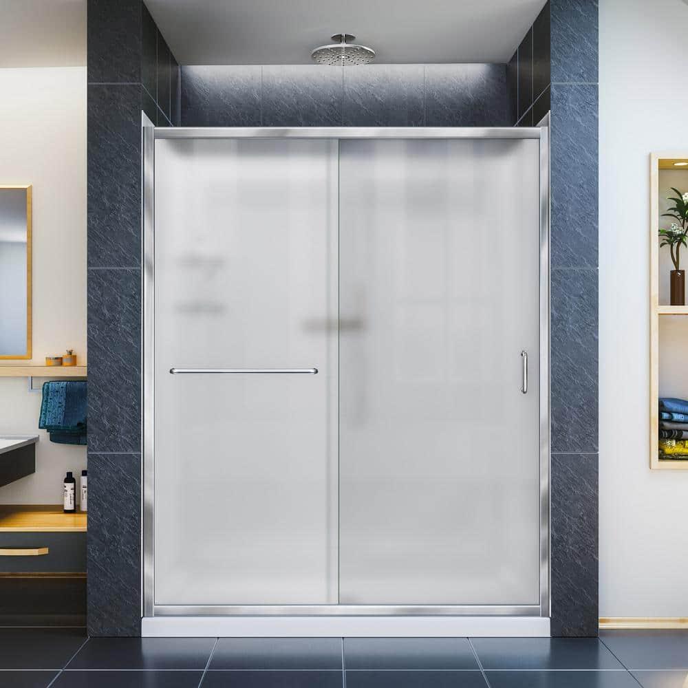 Infinity-Z 0" x 76.75" W Semi-Frameless Shower Enclosure