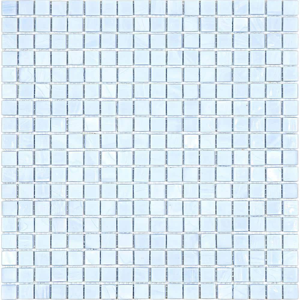 Skosh 0.6" x 0.6" Glass Grid Mosaic Wall & Floor Tile
