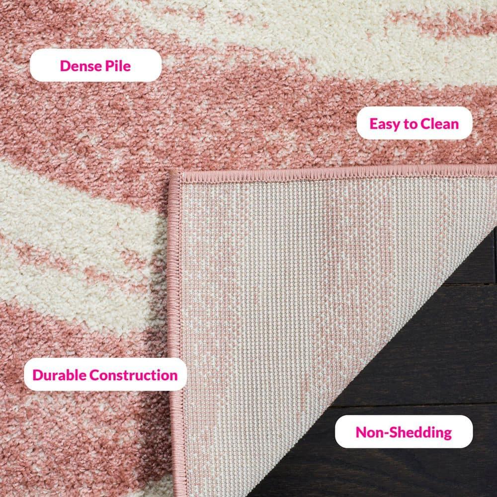 Adirondack ADR125 Machine Made Indoor Area Rug - Rose/Cream - 8'x10' - Safavieh
