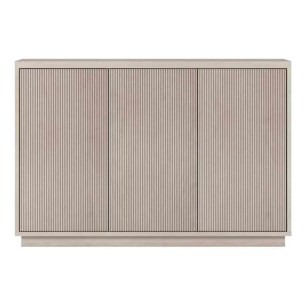Evelyn&Zoe Alston 48" Wide Rectangular Buffet Table, Alder White