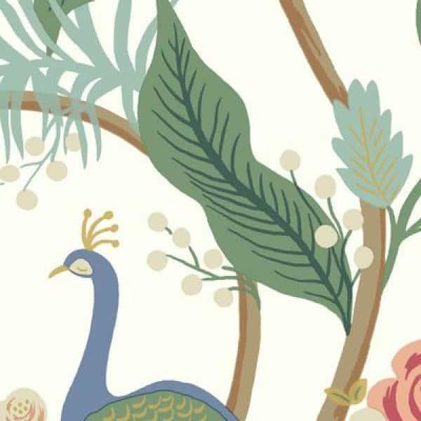 Rifle Paper Co. Peacock 27' x 27" Wallpaper Roll