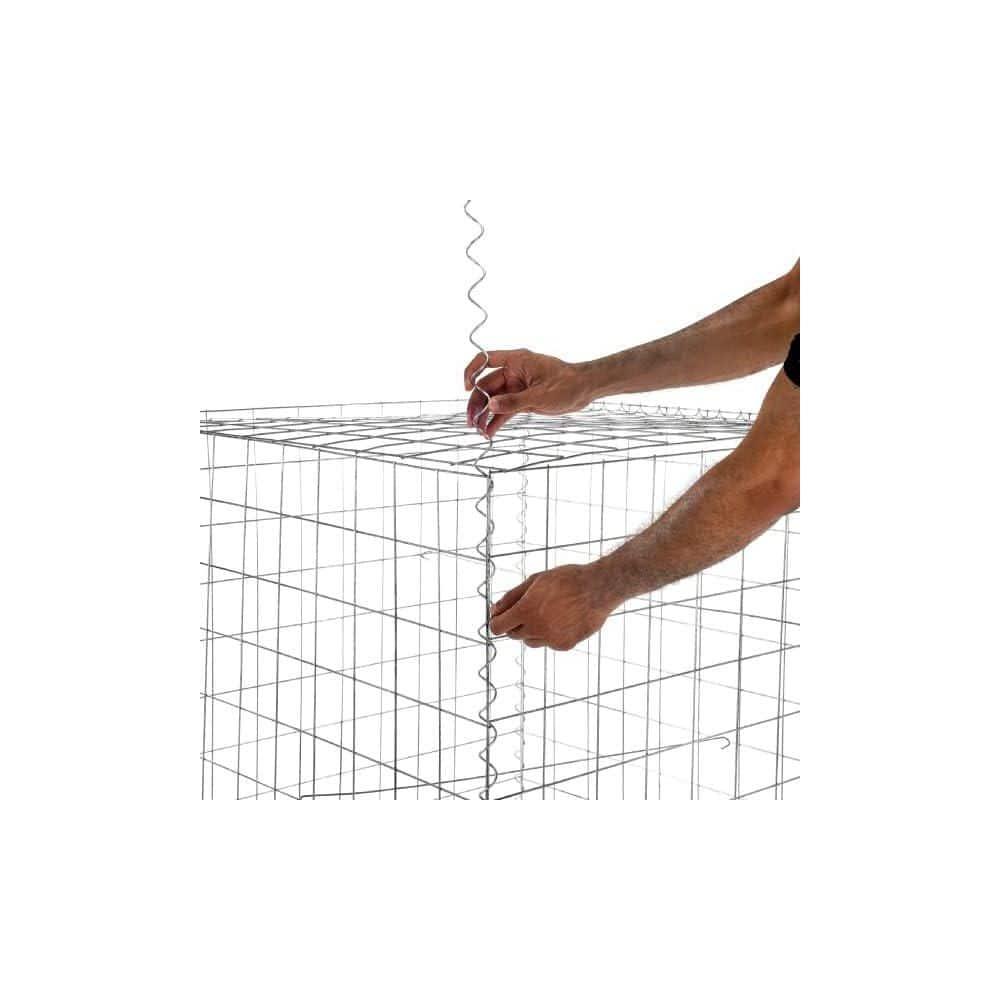 AdirPro Heavy Gauge Welded Gabion Basket, 3 Cubic Feet, 3 pack