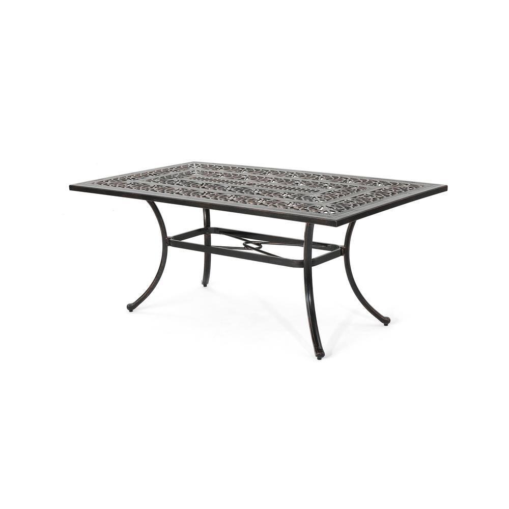 Fleur De Lis Living Outdoor Rectangular Dining Table