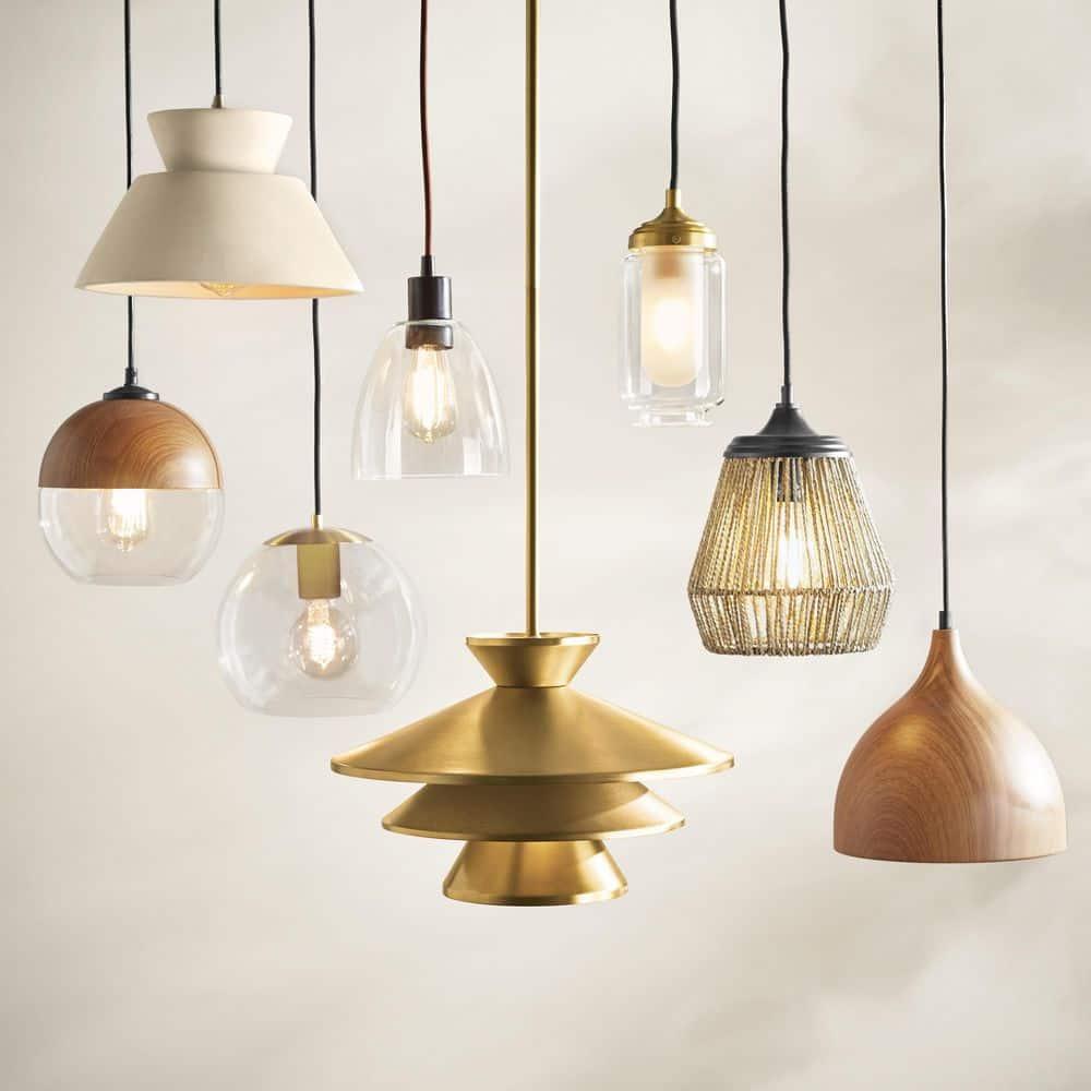 Logan Single Light Ceramic Dimmable Pendant