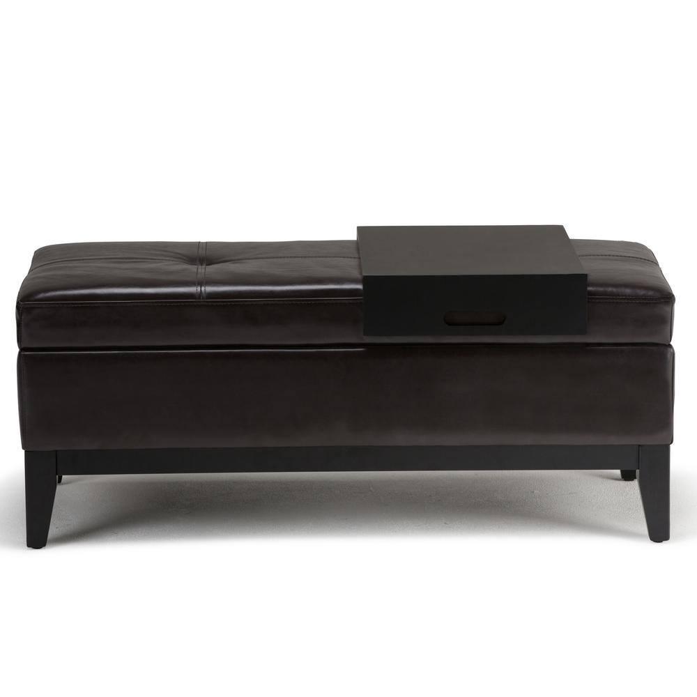Oregon Faux Leather Ottoman