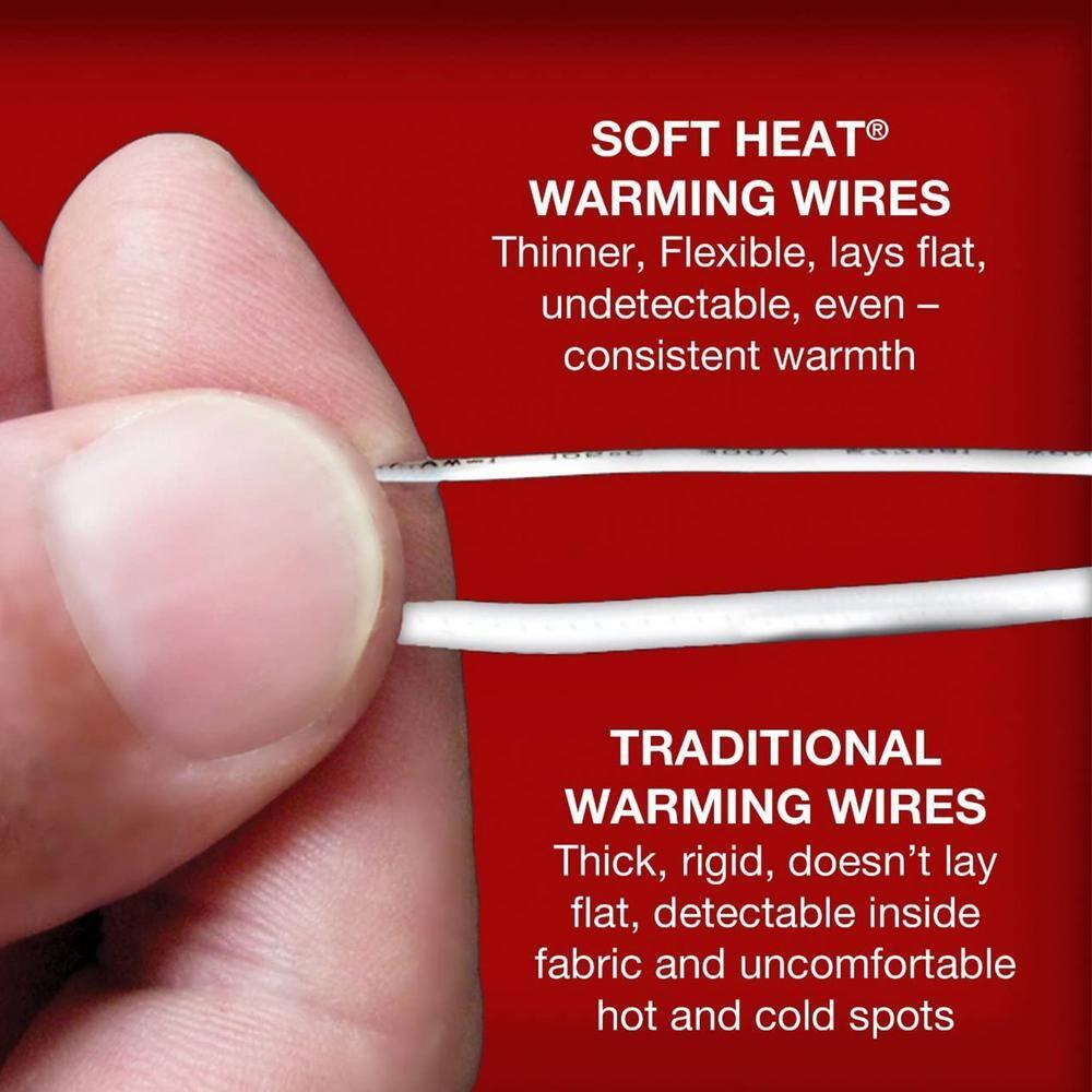 Swift Home Softheat Polyester Microfleece Low-Voltage Heated Electric Blanket