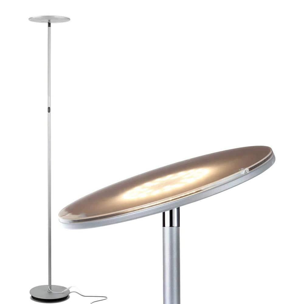Brightech Sky Flux Industrial 63" Dimmable LED Floor Lamp with Adjustable Head