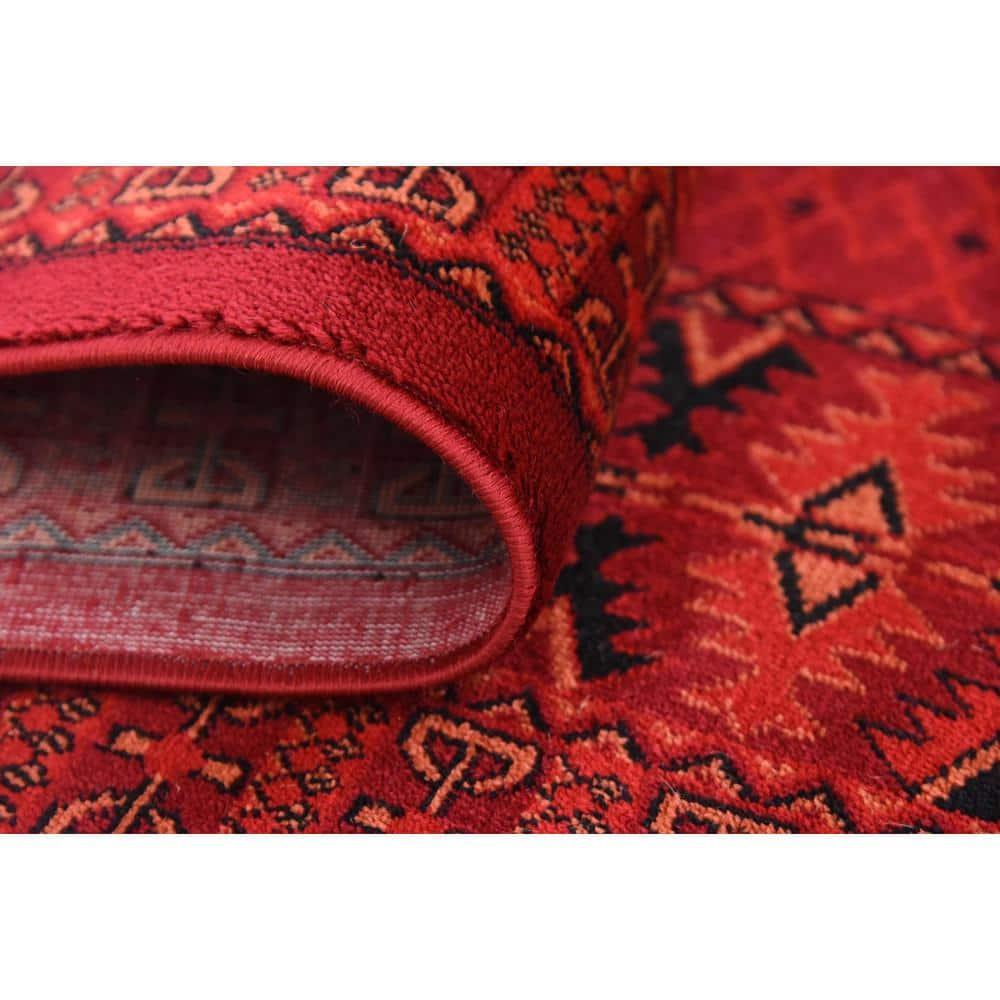 Tekke Roosevelt Red 5' 0 x 8' 0 Area Rug