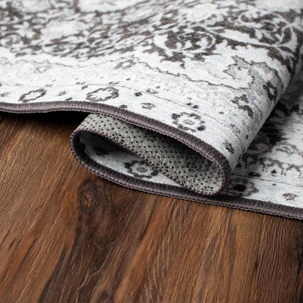 My Magic Carpet Parviz Grey Oriental Flatweave Gray Area Rug & Reviews | Wayfair