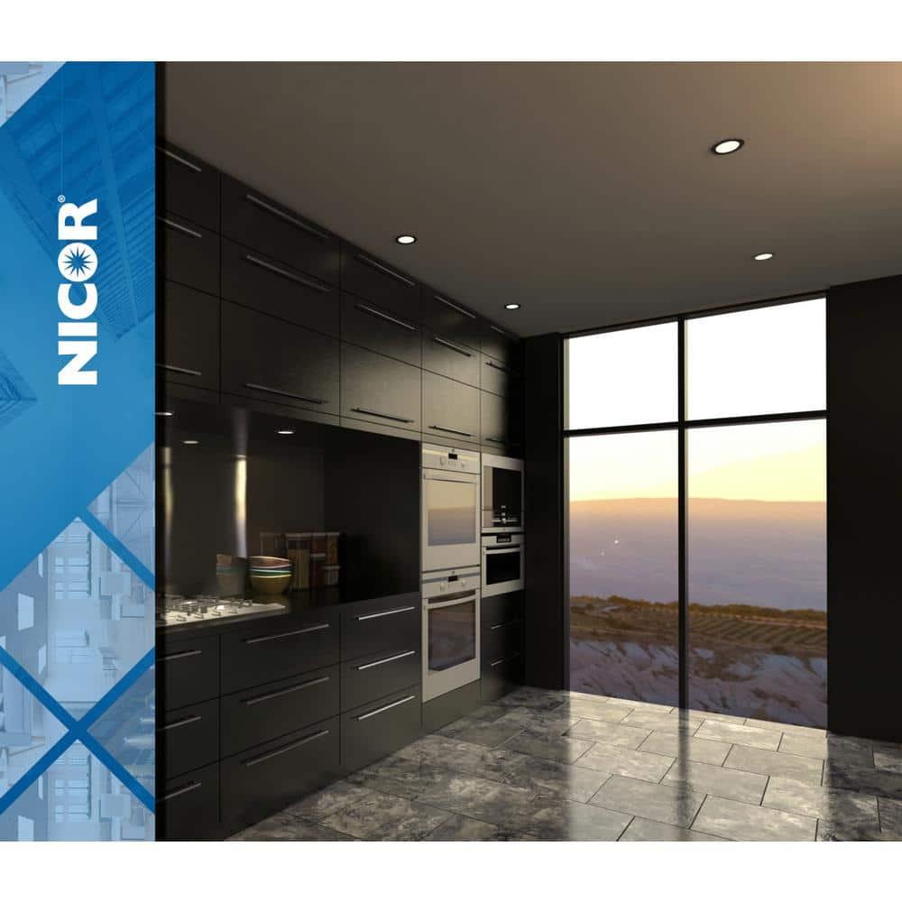 RSD 4-inch Selectable LED Round Surface Mount Downlight - Black Finish