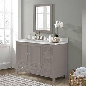 Alaterre Williamsburg 48 Inch Bathroom Vanity, Freestanding Cabinet Without Sink, Large Wood Vanity with Soft-Close Doors