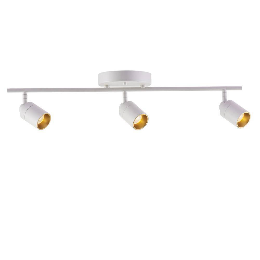 Shura 3-Light Integrated LED Track Light with Rotatable Heads, 2 ft. Fixed Track Lighting Kit, 3000k, 1470 Lumens