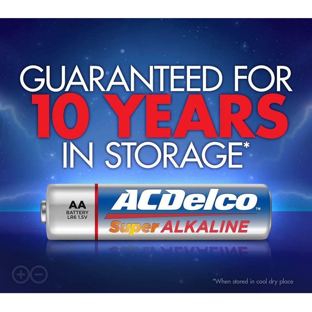 ACDelco AA Super Alkaline Batteries, 1.5 Volts, 24-Count