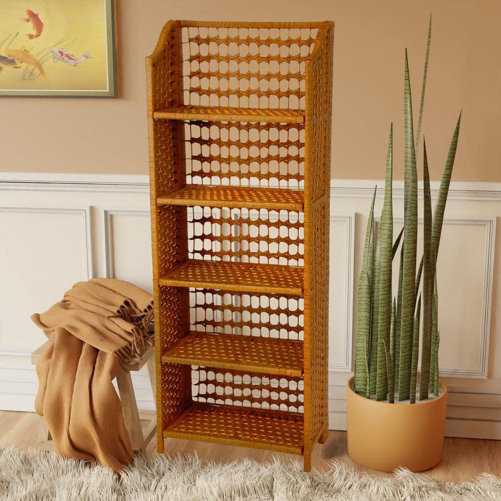 Oriental Furniture Natural Fiber Shelving Unit