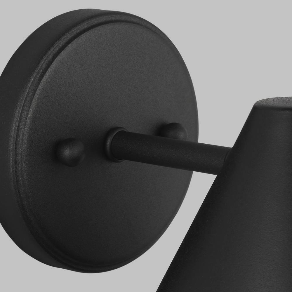 Generation Lighting Crittenden 1 -Light 7.63-in H Black Hardwired Dark Sky Outdoor Wall Light