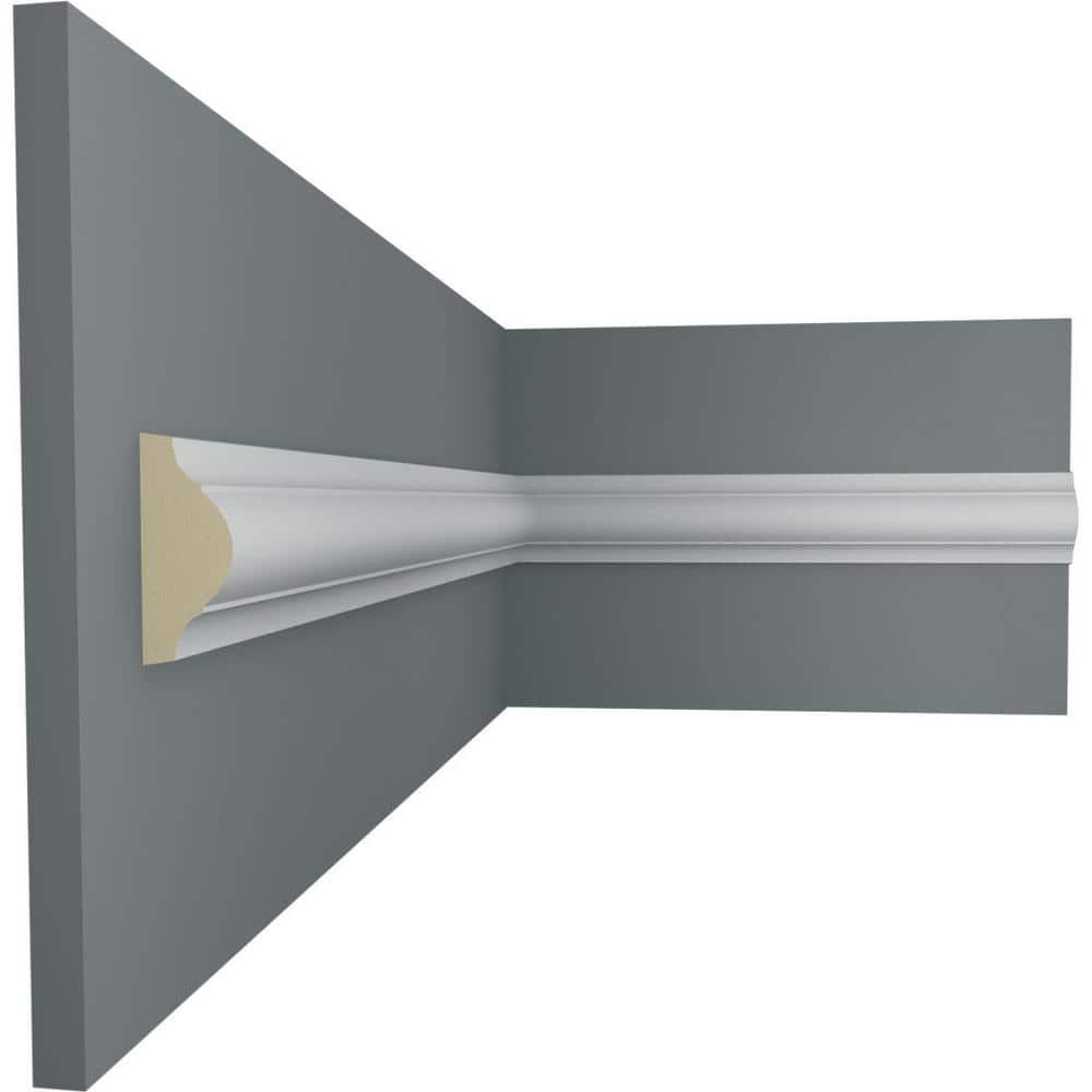 Ekena Millwork 1 5/8"H x 1/2"P x 94 1/2"L Ashford Smooth Panel Moulding