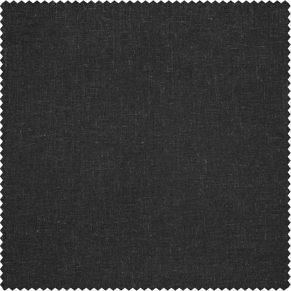 Half Price Drapes FHLCH-VET13195-84 Slate Heavy Faux Linen Curtain, 50 x 84, Grey