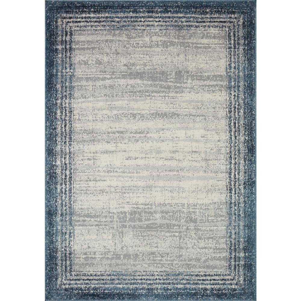 AUS-02 Pebble, Blue 6-7" x 9-2" Size Rug