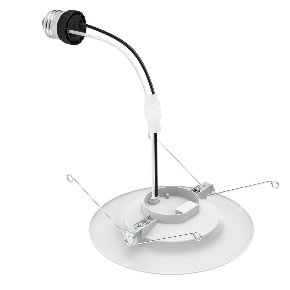 5/6 in. Integrated LED Recessed Retrofit Light Trim 3000K, (4-Pack)