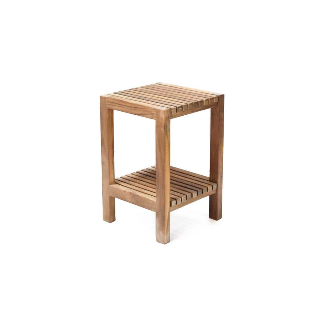 ARB TEAK & SPECIALTIES BEN601 Teak Shower Bench Fiji 12' (30 cm) with Shelf