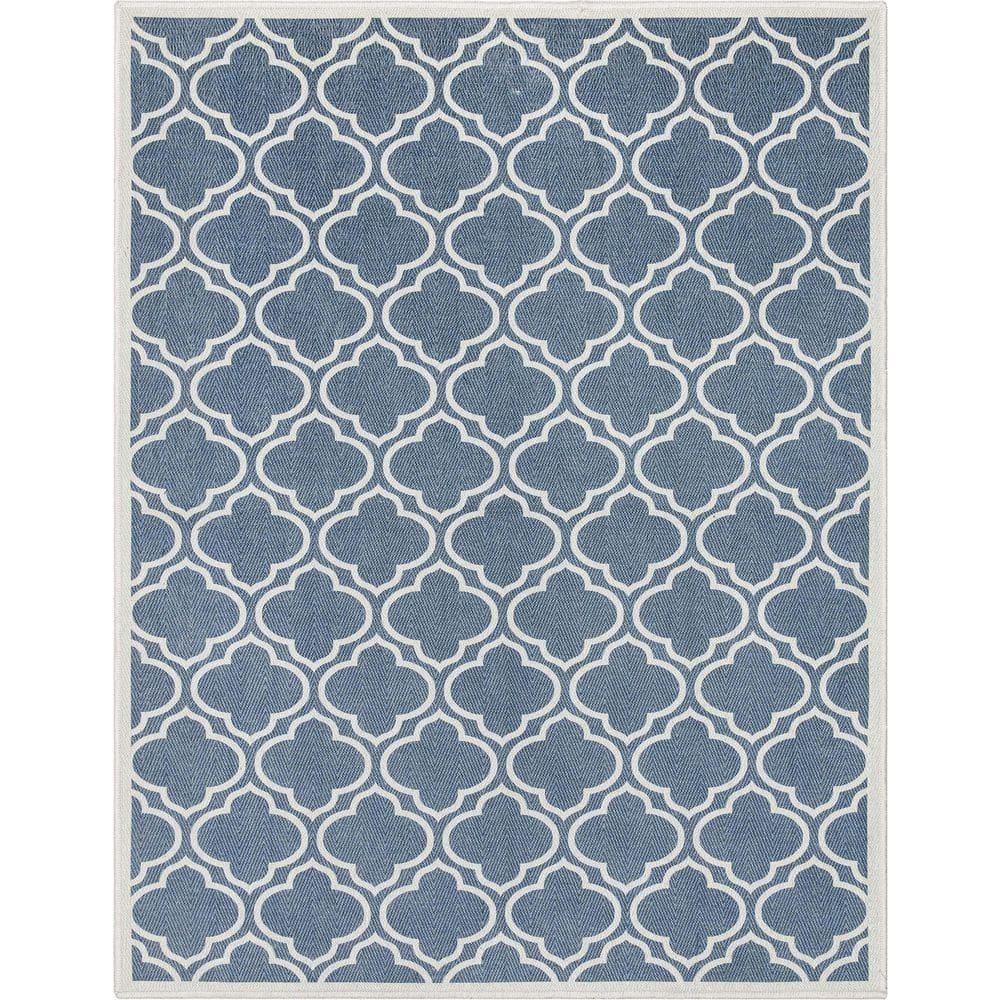 Well Woven Apollo Lattice Modern Moroccan Charcoal Grey 3'3" x 5' Machine Washable Area Rug
