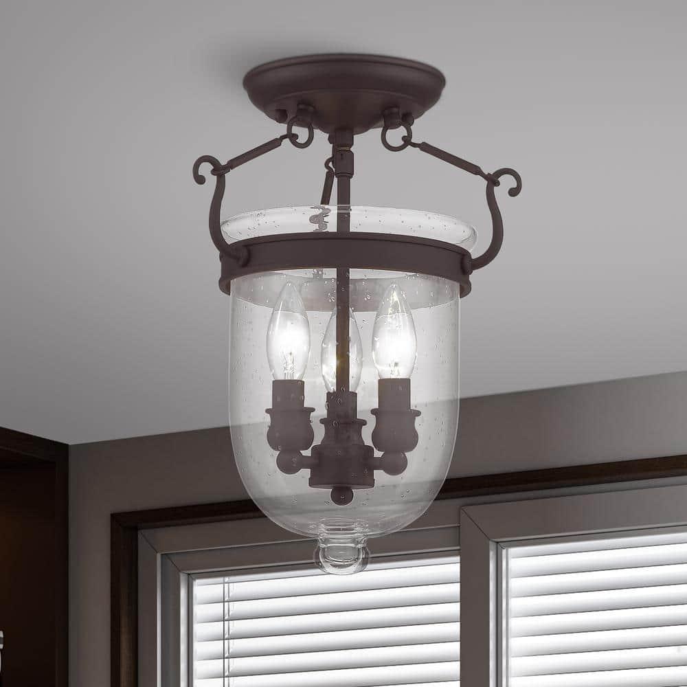 Breakwater Bay Phippsburg Glass Semi Flush Mount