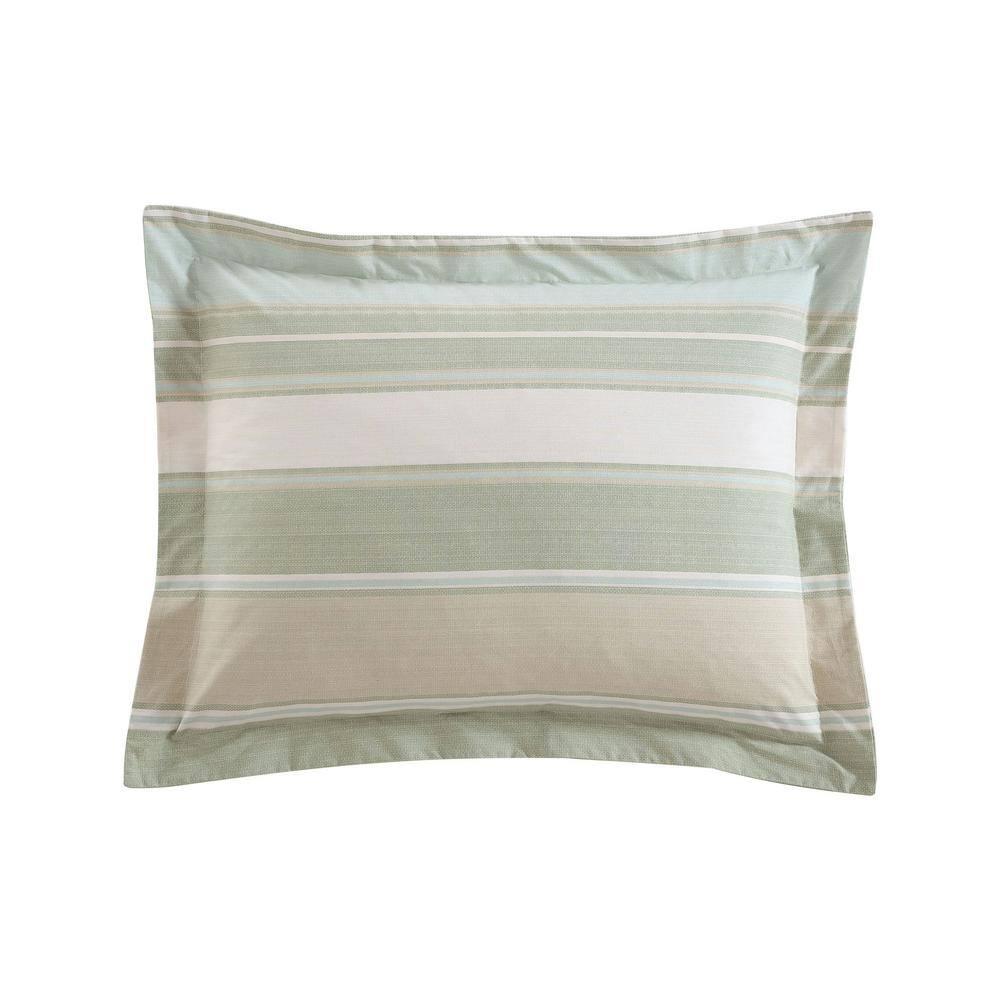 Tommy Bahama Home Tommy Bahama Serenity Green Cotton Reversible 5 Piece Comforter Set