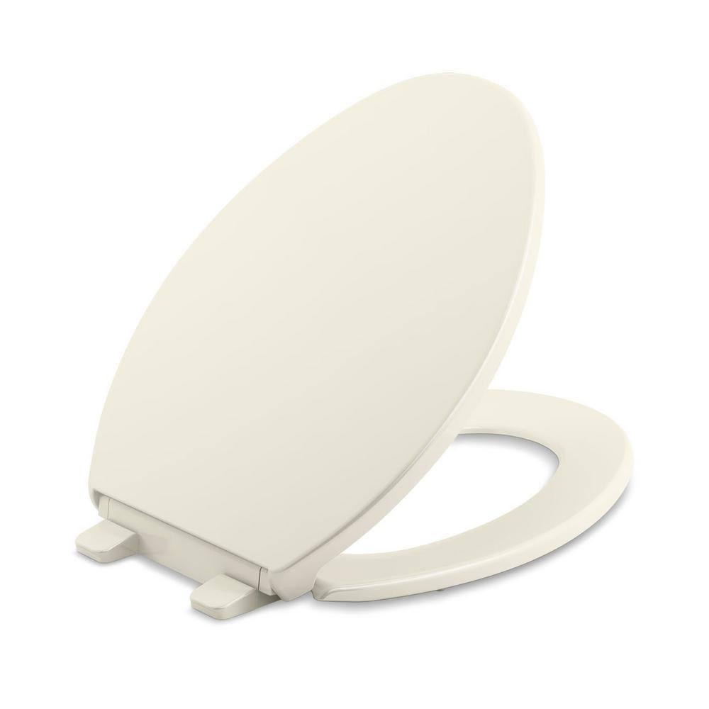 Kohler Brevia Quiet-Close Toilet Seat with Grip-Tight Bumpers and Quick-Attach Hardware