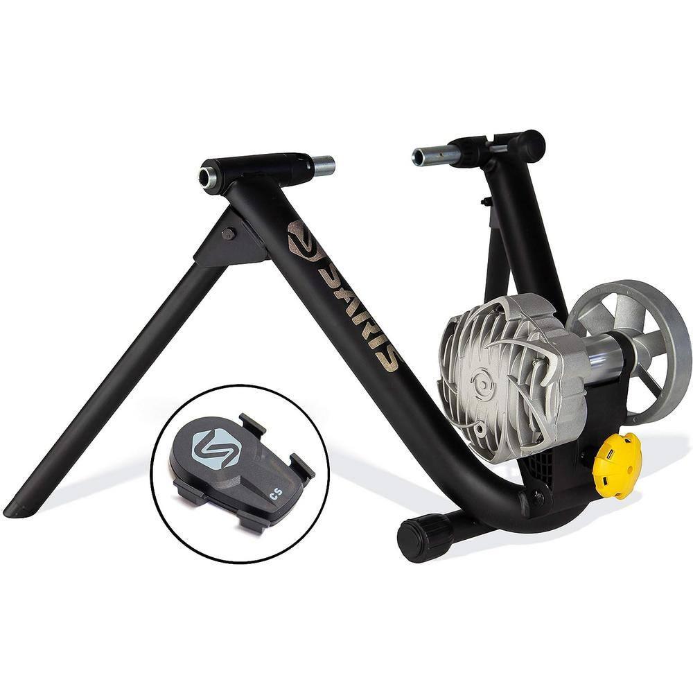 Saris Fluid2 Entrenador de Bicicleta de Interior, Entrenador de Bicicleta de Opción Inteligente Equipado, Negro