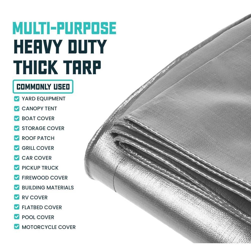 Core Tarps 16 Mil Heavy Duty Polyethylene Tarp, Waterproof, UV Resistant