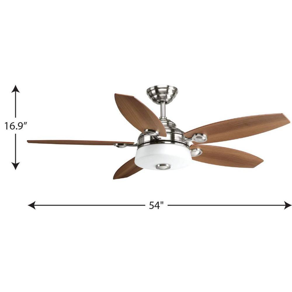 Graceful Collection 54" 5 Blade Fan w/ LED Light
