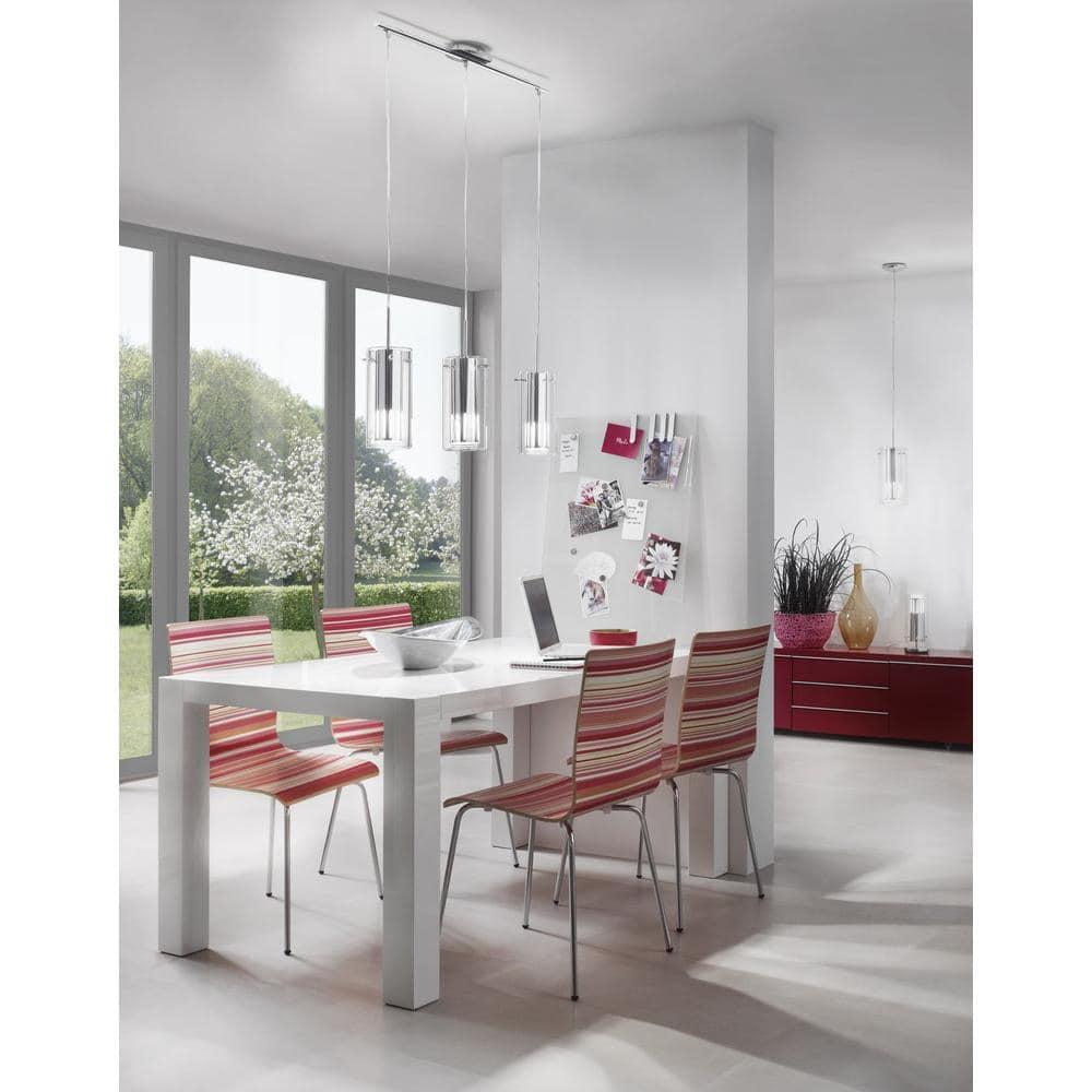 Eglo Lighting - Pinto 1 - 1-Light Mini Pendant - Chrome - Clear Glass