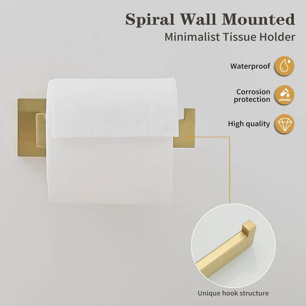 4-Piece Bath Hardware With Towel Bar For Bathroom Wall Towel Hook And Towel Ring Set