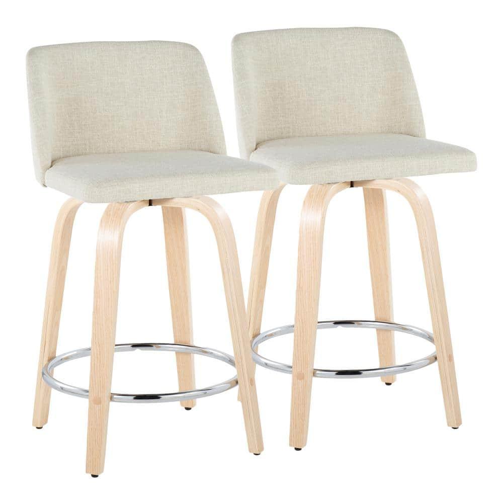 Swivel Upholstered Counter Stool