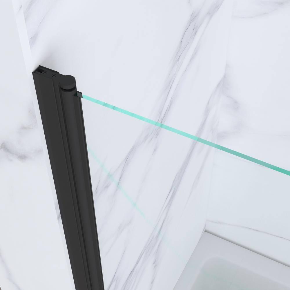 Jraty 47.2" W x 55" H Frameless Tub Door