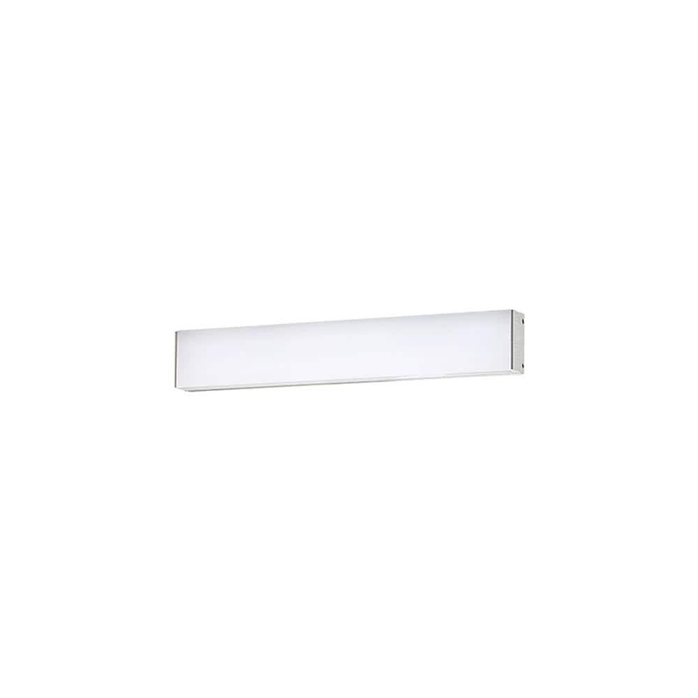 WAC Lighting Strip 18" 1-Light 2700K Aluminum Bathroom Vanity Light in Gray