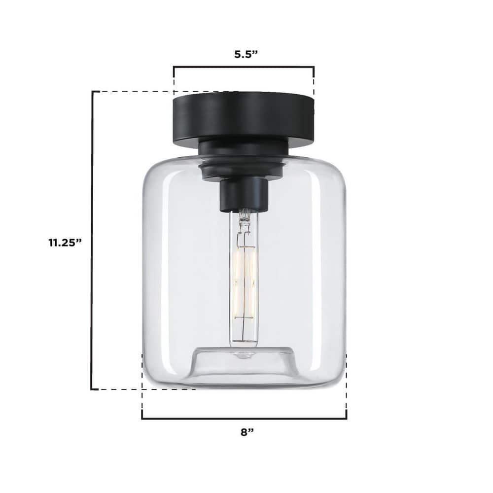 Judd Glass Semi Flush Mount