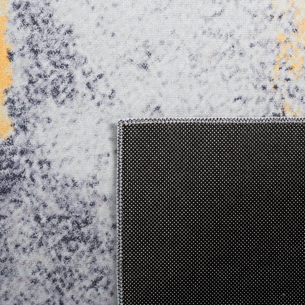 Tacoma TAC803 Power Loomed Machine Washable Area Rug - Grey/Gold - 6'x9' - Safavieh.