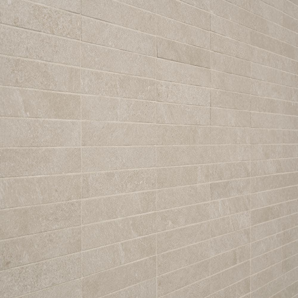 Monolith 11.81 In. X 11.81 In. Stacked Matte Porcelain Mosaic Floor And Wall Tile (5.76 Sq. Ft. / Case)