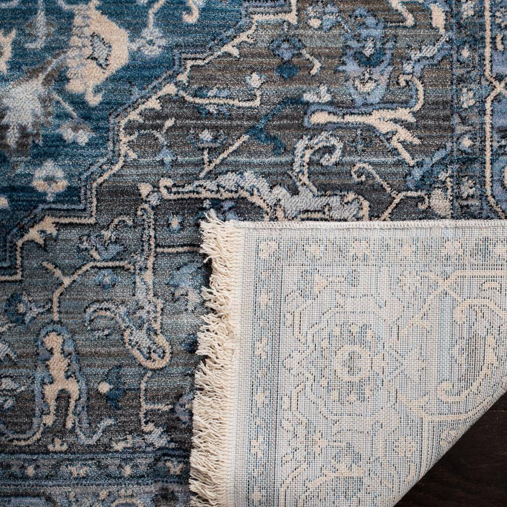 Vintage Persian VTP479 Power Loomed Indoor Area Rug - Charcoal/Blue - 4'x6' - Safavieh