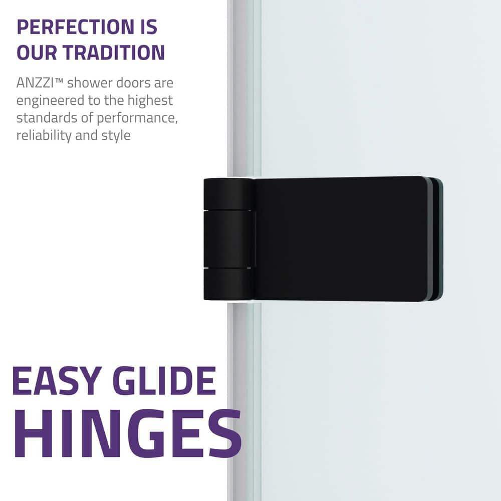 Vensea Series 31.5" W x 56" Pivot Frameless Tub Door