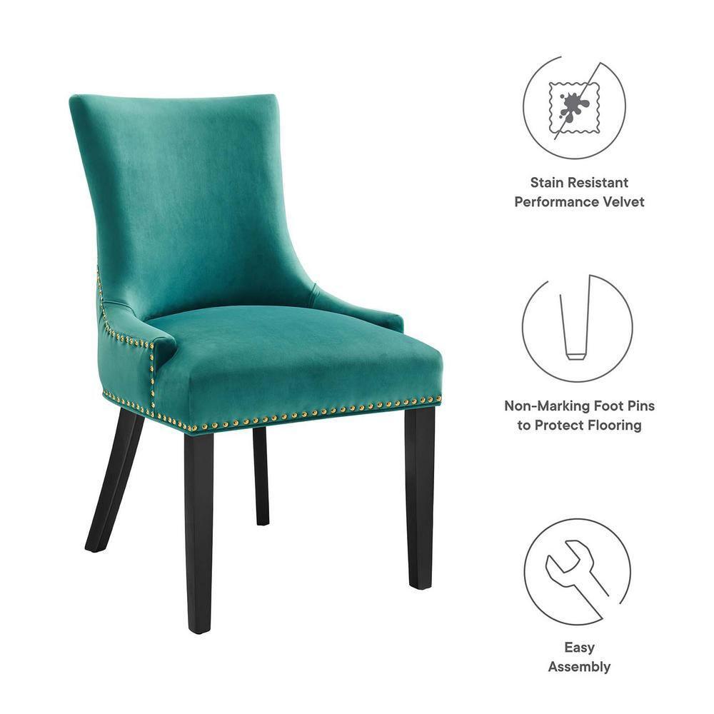 Modway Marquis Performance Velvet Dining Chairs by Modway (Set of 2)
