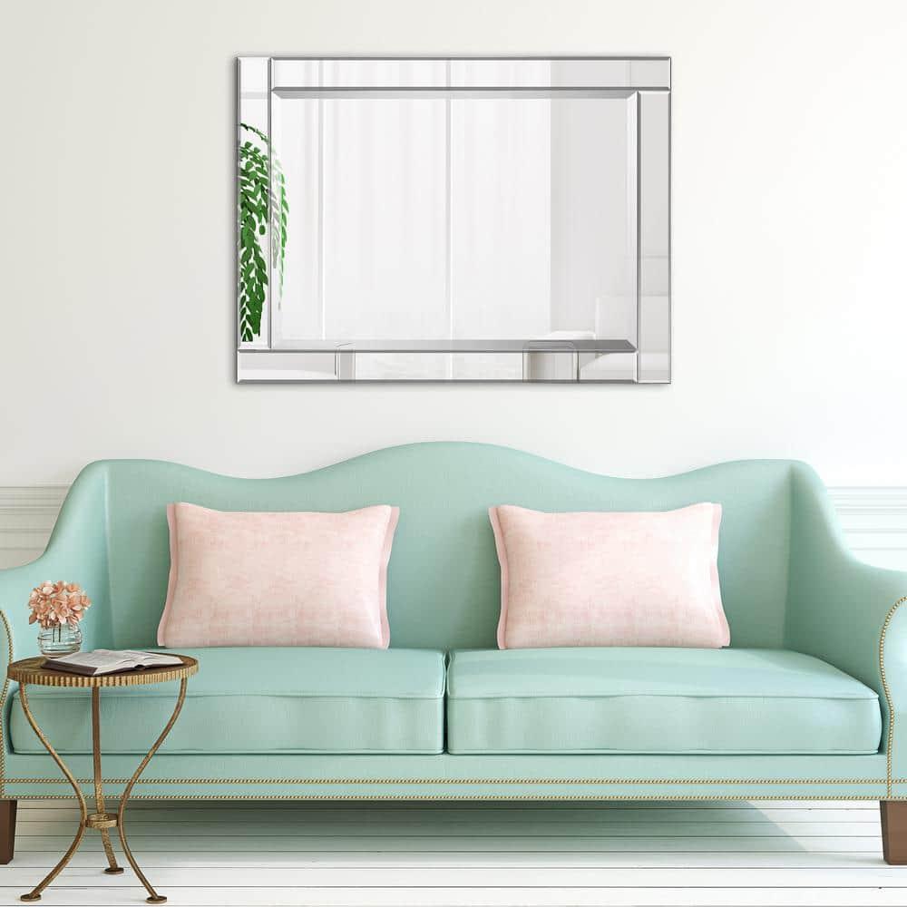 Empire Art Direct  Moderno Beveled Rectangle Wall Mirror