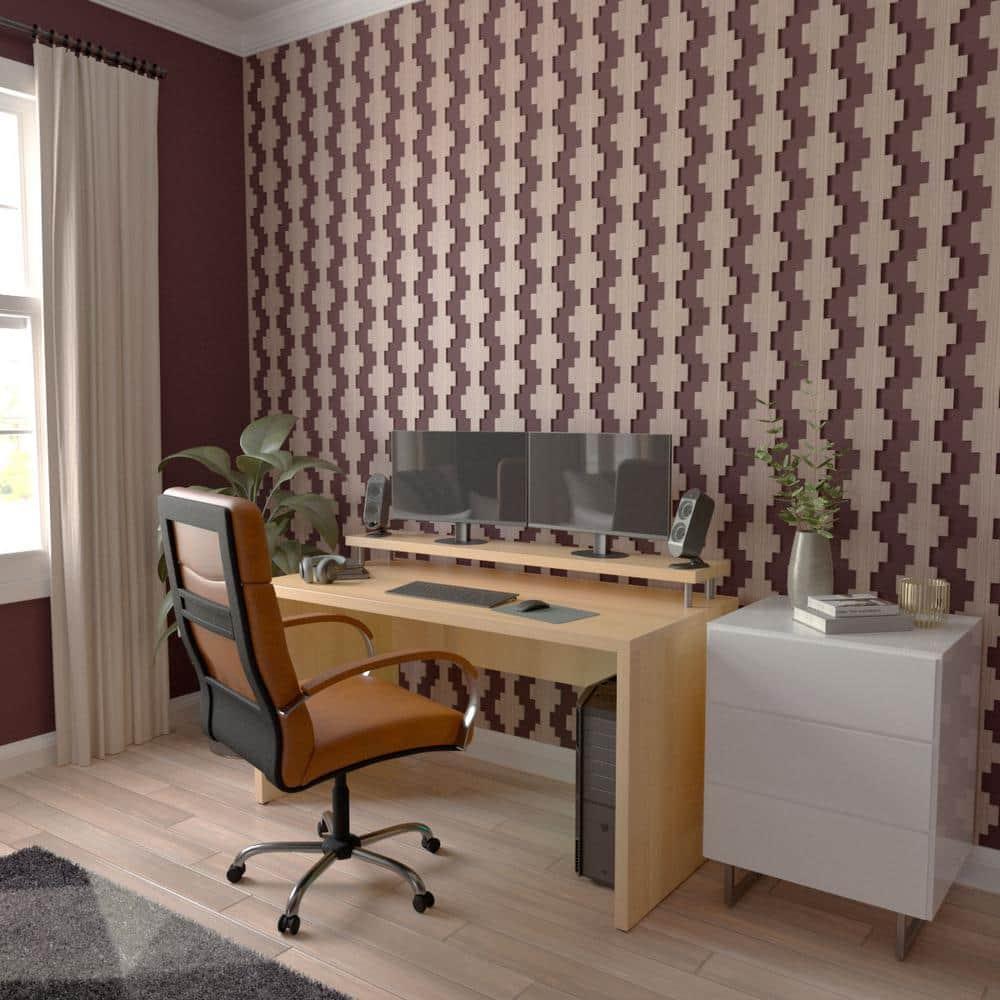 Ekena Millwork Gypsum Adjustable Wood Decorative Slat Wall Panel Kit