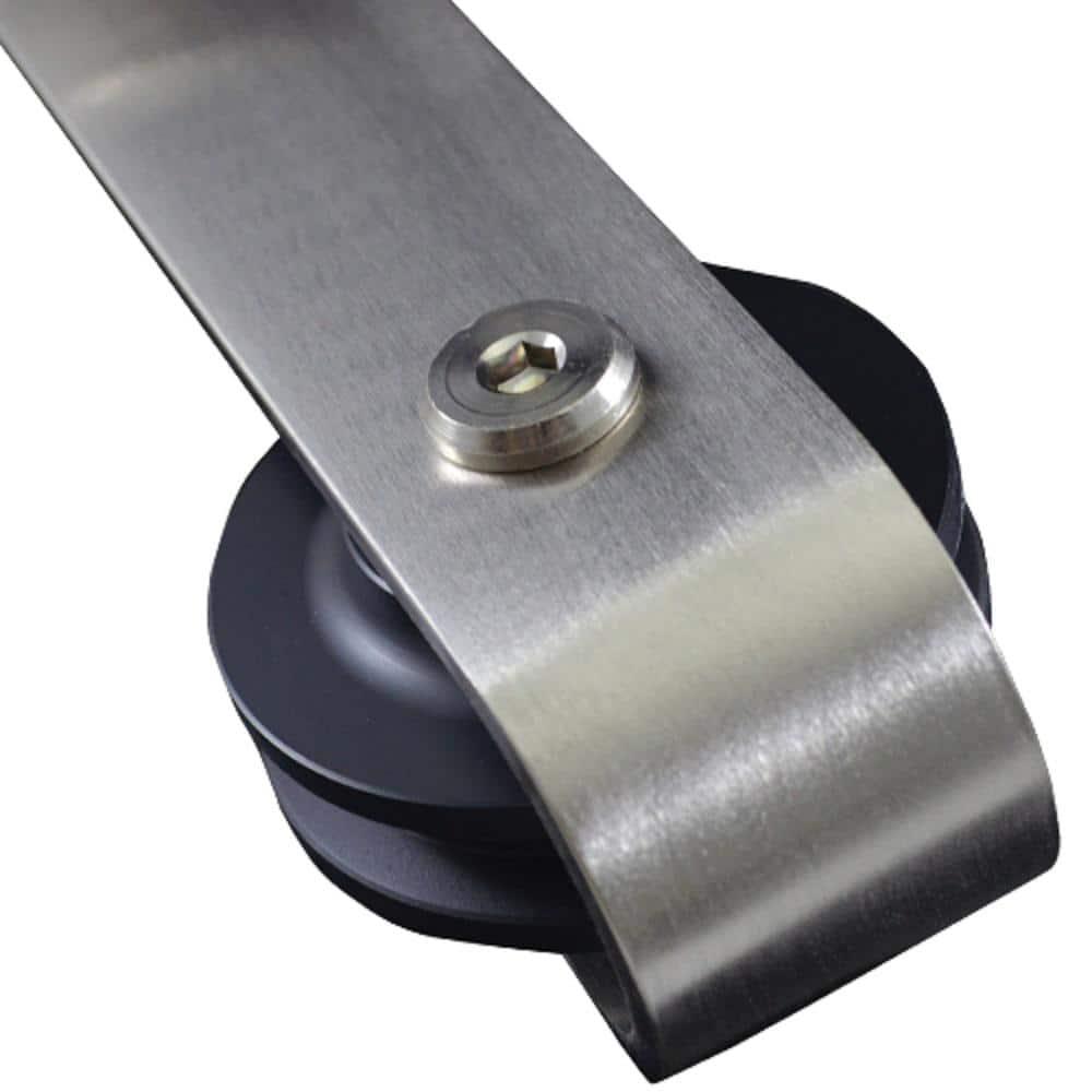 MMI DOOR Door Hinge 80'' Solid + Manufactured Wood Paneled with Installation Hardware Kit Barn Door