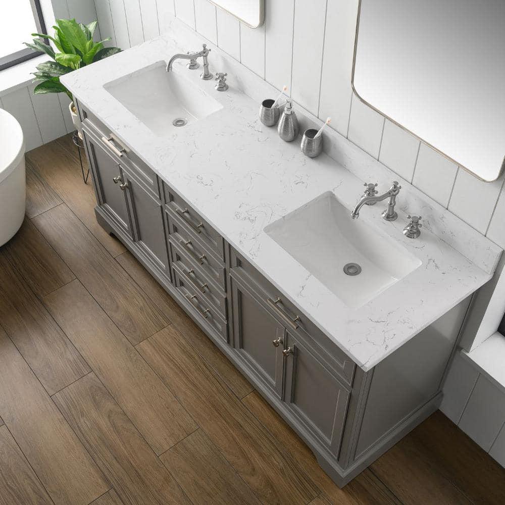 Sudio Design Thompson 72" W Double Bathroom Vanity & Reviews | Perigold